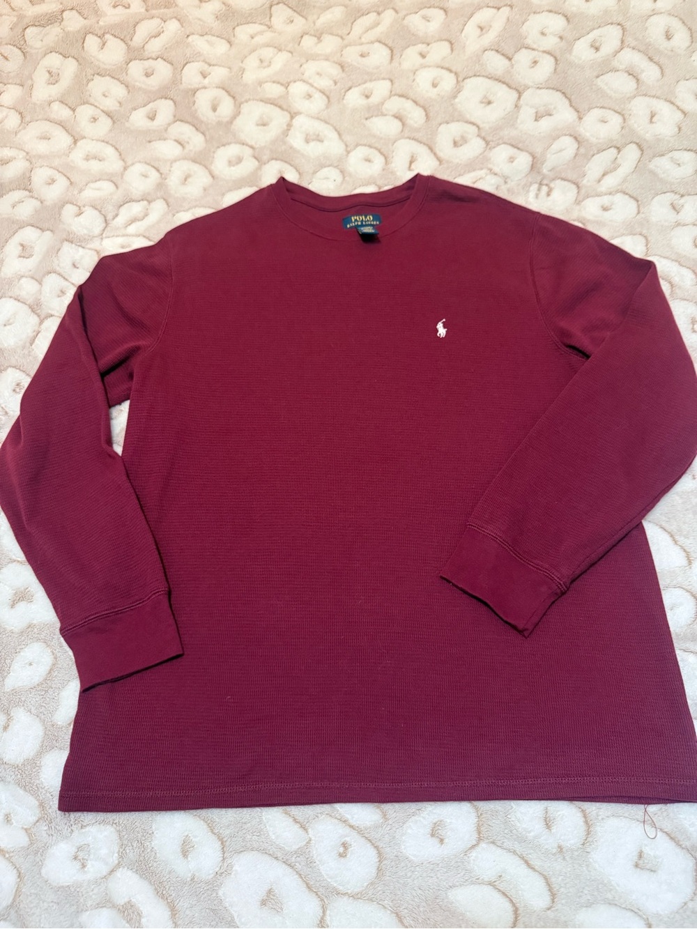 Polo by Ralph Lauren Long-Sleeve Crewneck Shirt - Wine